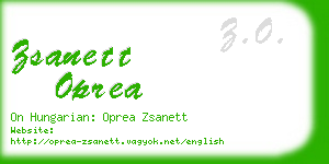 zsanett oprea business card